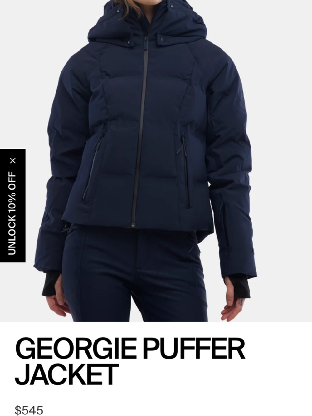 Halfdays Georgie Puffer Jacket - Navy